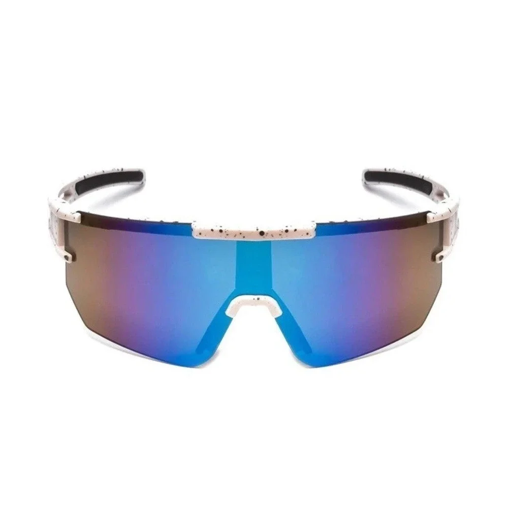 Splatter Shield multi sport  Sunglasses Mirrored Multicolor Lens Lightweight